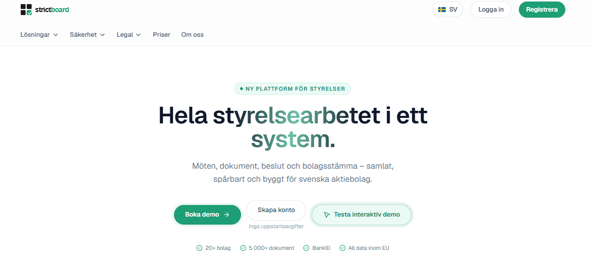 Strictboard – Styrelseportal